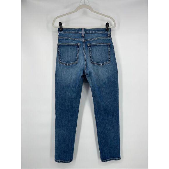 Everlane High Waist Straight Jeans Women’s Blue Denim Size 27 Reg Minimalist EUC - Picture 3 of 9